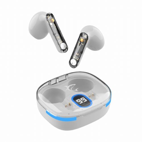 WHITE SHARK HYPERBEAT white bluetooth headphones with microphone GEB-TWS37