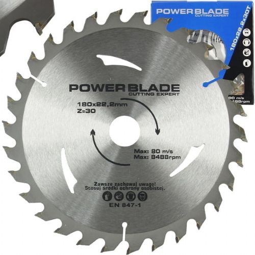 Wood cutting disc - saw blade 30 teeth 180x22.2mm Widia