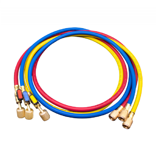 WIPCOOL MRH-1CV60° Filling hose set with valve 1/4" and 5/16"