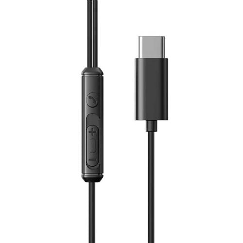 Žične slušalke JR-EC07, Type-C (črne)