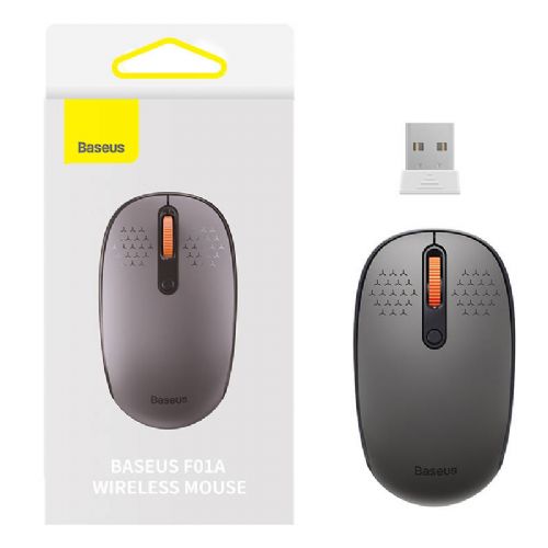 Brezžična miška Baseus F01A 2.4G 1600DPI (mlečno siva)