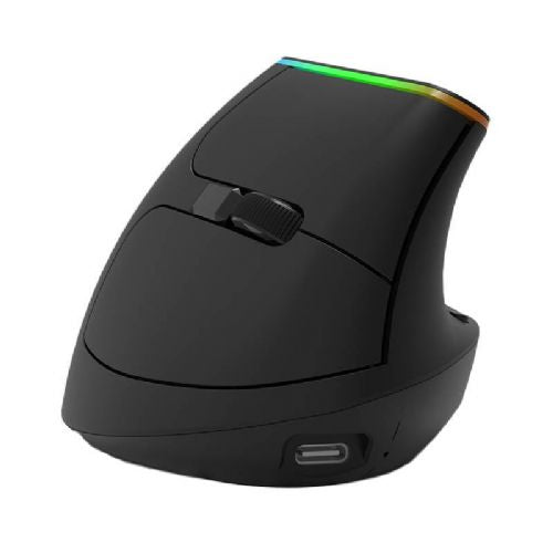 Brezžična navpična miška Delux M618DB BT4.0 + 2,4 Ghz 4000 DPI RGB