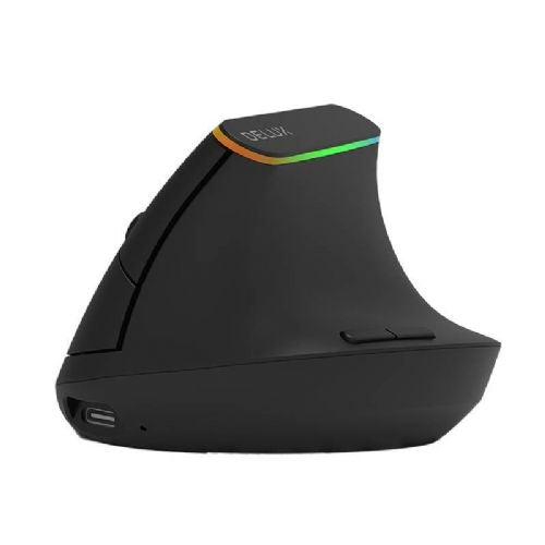 Brezžična navpična miška Delux M618DB BT4.0 + 2,4 Ghz 4000 DPI RGB