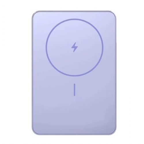 Power bank Xiaomi Super Slim Magnetico 5000 mAh, 12 mm, 20W USB-C, 15W wireless, compatibile con MagSafe, viola