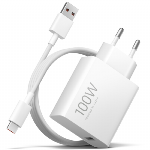 Xiaomi MY-19-ER 100W USB-A Wall Charger with USB-C Cable - White