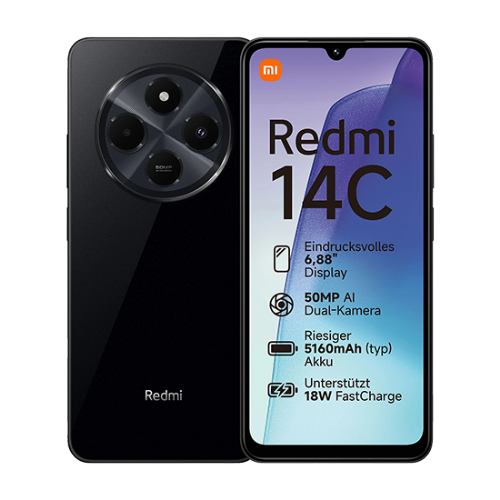 Pametni telefon Xiaomi Redmi 14C 4G Dual Sim 4GB RAM 128GB - Black
