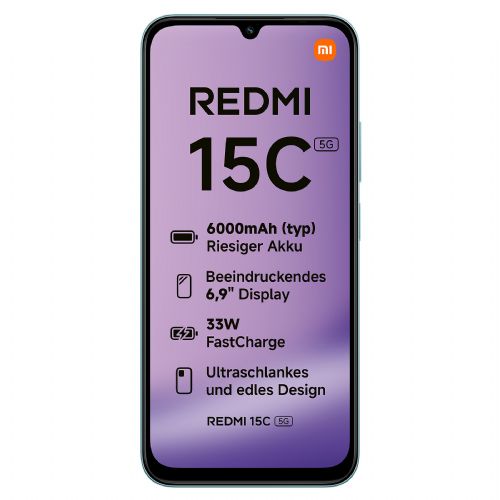 Xiaomi Redmi 15C 5G Dual Sim 4RAM 128GB mint zelena