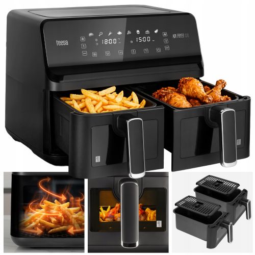 Air fryer Teesa TSA8089 double 8L 2700W LCD touch fat-free black