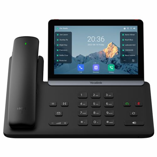 Yealink SIP-T88W Pro IP phone, Android 13, 7" LCD touchscreen, Wi-Fi 6, Bluetooth 5.0, AI noise cancellation
