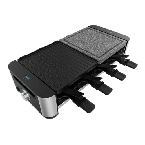 Žar Cecotec Raclette Cheese&Grill 16000 Inox  (črna/nerjaveče jeklo, 1400 W, za 8 oseb)