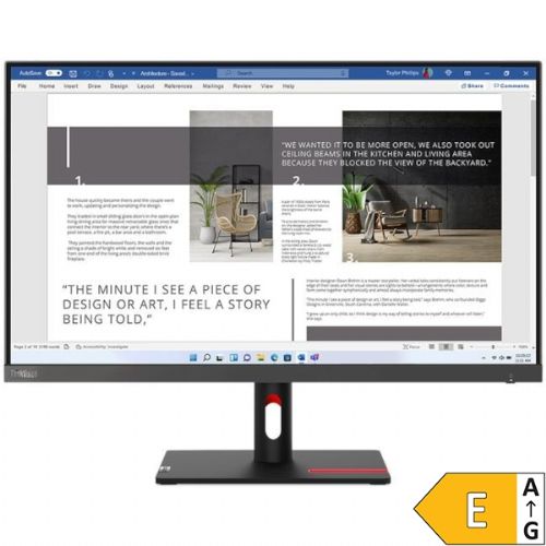 Monitor Lenovo ThinkVision S27i-30 27", IPS, FHD, 100Hz, 4ms, black