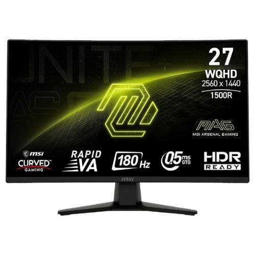 MSI MAG 274CQF 68.50 cm (27") WQHD Rapid VA 180Hz 0.5ms GtG Monitor (Black)