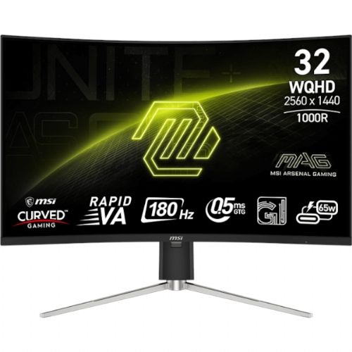 Monitor MSI MAG 325CQRF QD E2 80,0 cm (31.5") / WQHD / 180Hz / 0.5ms (GtG) / ukrivljen / črn
