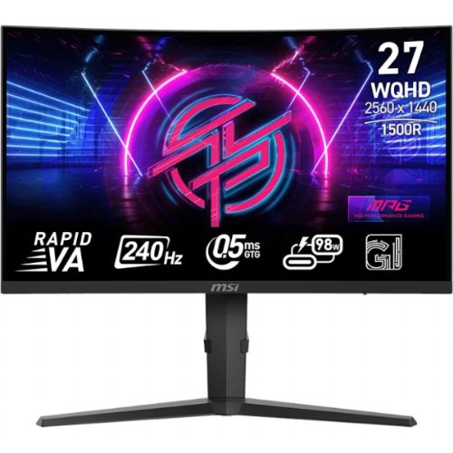 Monitor MSI MPG 275CQRXF 68.5 cm (27") / WQHD / 240Hz / 0.5ms (GtG) / curved / black