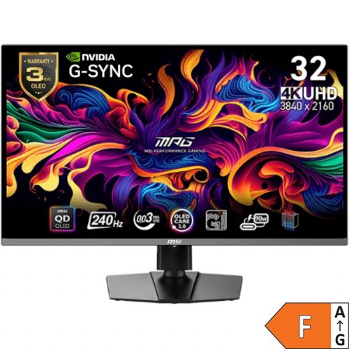 Monitor MSI MPG 321URX QD-OLED 31.5" / UHD / 240Hz / 0.03ms (GTG) / PD / height adjustable / black