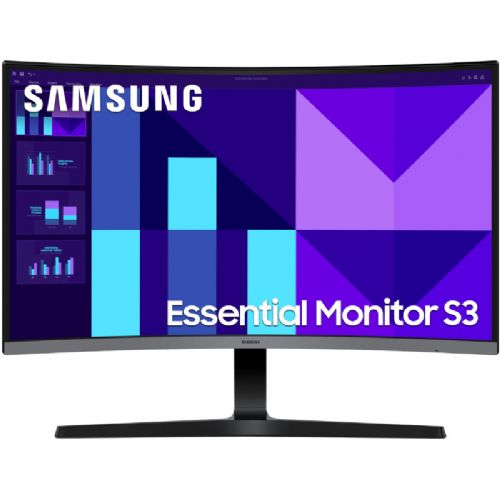 Monitor Samsung Essential S3 S27DG390GAU 68.58 cm (27"), Full HD, VA, 100 Hz, 4 ms, curved 1800R, black