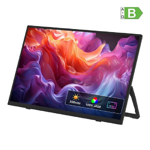 Zeuslap ZP156 15.6" portable Full HD IPS monitor, 100% sRGB, USB-C/HDMI, built-in speakers
