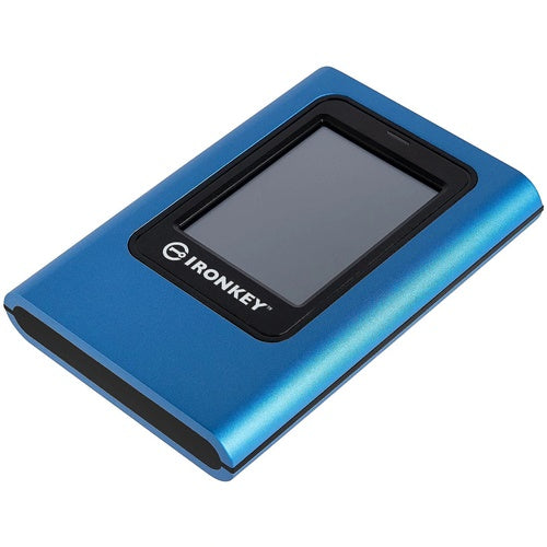 Zunanji SSD disk Kingston IronKey Vault Privacy 80, 1.92TB, USB-C 3.2, modra/črna