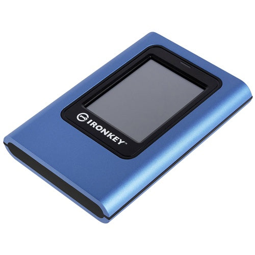 Zunanji SSD Kingston IronKey Vault Privacy 80 960 GB, USB-C 3.2, modra/črna