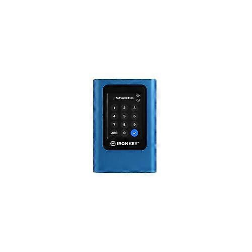 Zunanji SSD Kingston IronKey Vault Privacy 80 960 GB, USB-C 3.2, modra/črna