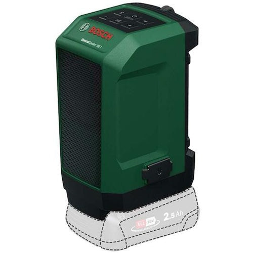 Zvočnik Bosch 18V-1 prenosni, Bluetooth, USB-C, brez baterije in polnilnika, POWER FOR ALL ALLIANCE